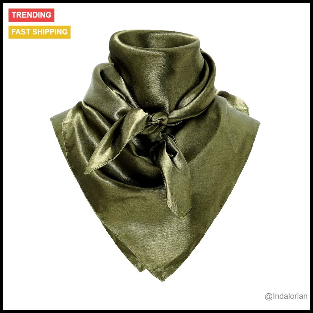 Silk-Like Polyester Western Scarf Bandana Unisex Outdoor Adventure Fashion